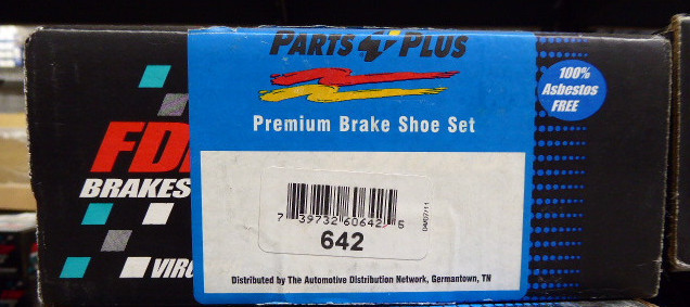 BRAND NEW FDP 642 REAR BRAKE SHOES FITS VEHICLES ON CHART