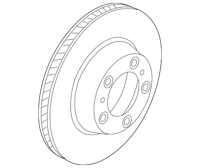 Genuine Porsche Disc Brake Rotor 9Y0-615-601-B