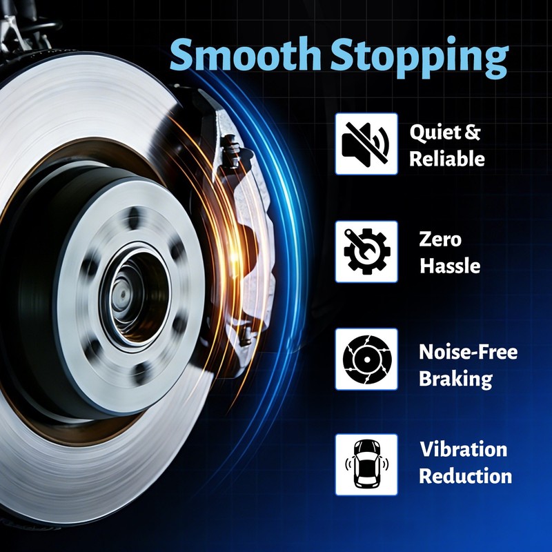 For Ford Mustang Base 4.0L V6 Front Drilled Brake Rotors + Ceramic Pads 293mm gallery