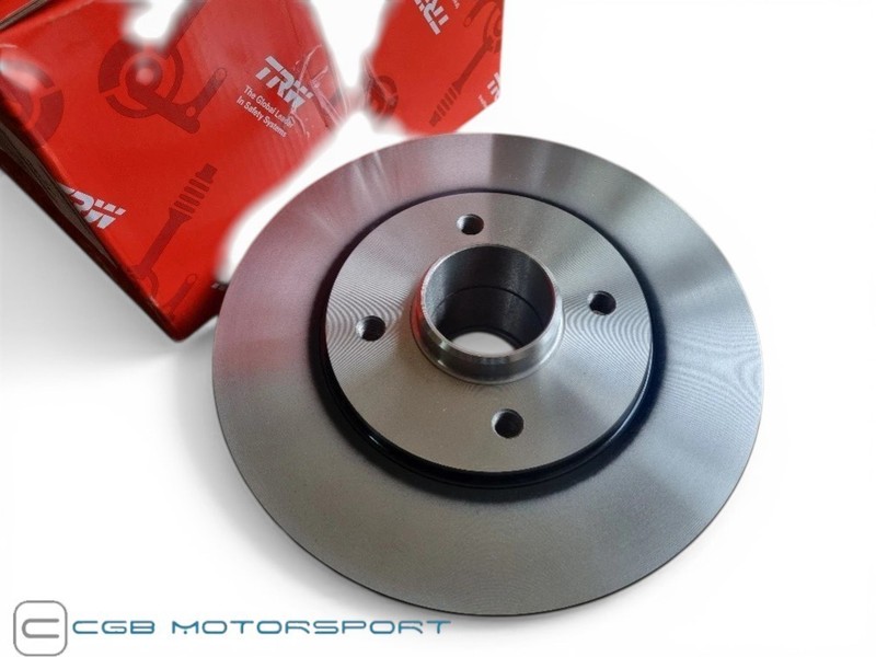 RENAULT 5 GT TURBO NEW TRW LUCAS REAR BRAKE DISC DISCS BEARING FITTED SINGLE