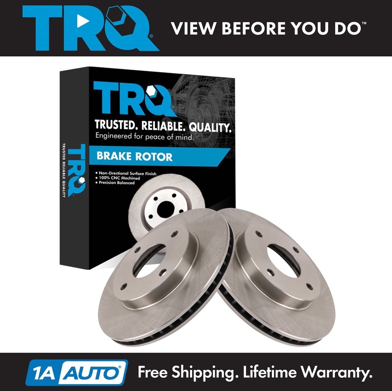 TRQ Front Brake Rotors Set For 2009-2011 Nissan Versa