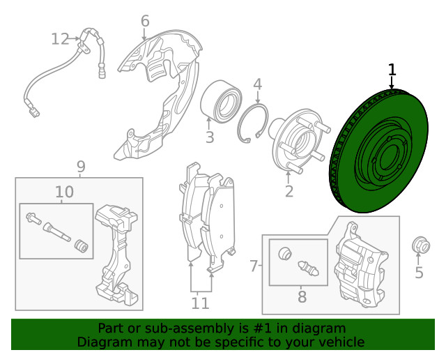 Genuine Ford Disc Brake Rotor PZ1Z-1125-C gallery