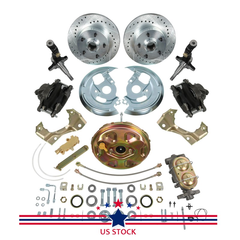 Power Disc Brake Conversion Kit Drilled & Slotted, GM-227 For 1967-1969 Camaro gallery
