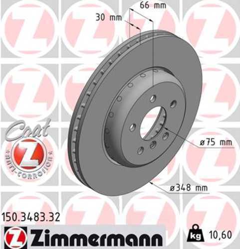 LORDCO – ZIMMERMAN 150348332 Disc Brake Rotor