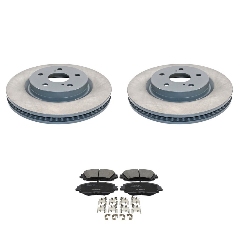 DuraGo Front Rotors Bosch QuietCast Ceramic Disc Brake Pads Kit For Avalon Camry