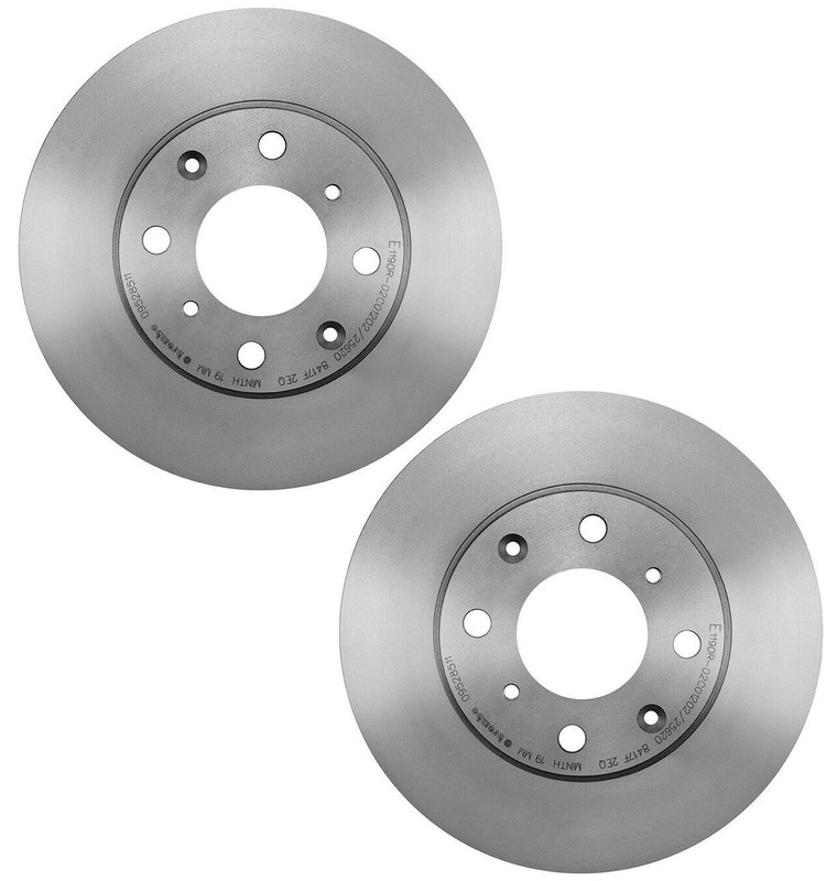 2 Pieces Brembo 25507 Front Disc Brake Rotors Pair For Honda CRX Civic del Sol