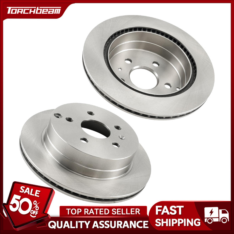 2x Rear Disc Brake Rotors For Chevy Equinox 2010-2017 GMC Terrain 2010-2017
