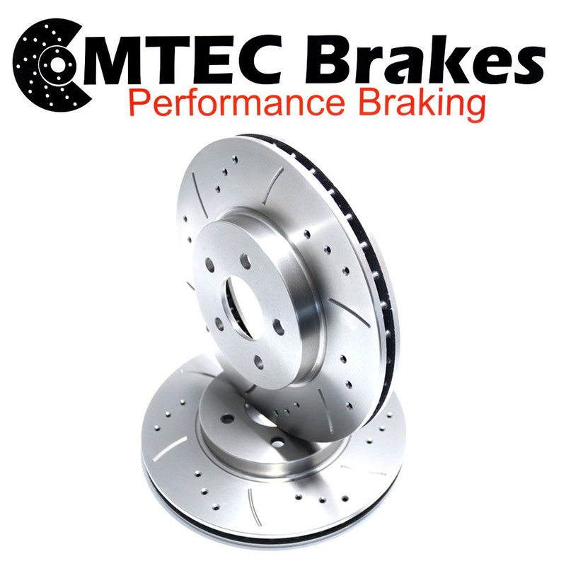 Fiat Doblo Cargo Van 1.4 14-20 Front Brake Discs Drilled & Grooved & Pads gallery