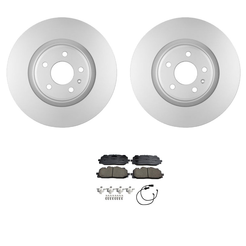 Hella Front Rotors Akebono EURO Ceramic Disc Brake Pads Kit For A4 Allroad DPAA