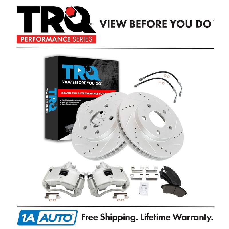 TRQ Front Brake Pad & Rotor Kit Fits 97-05 Buick Chevrolet Oldsmobile Pontiac