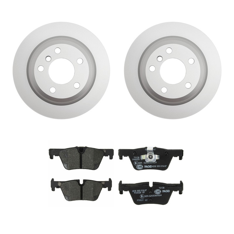 Hella Rear Rotors Low-Met Disc Brake Pad Kit For F30 320i 328i F31 330i F32 428i
