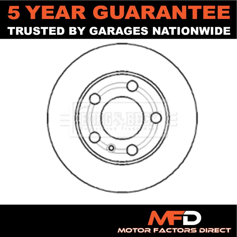 Fits VW Polo Fox Skoda Fabia 1.0 1.2 1.4 TDi 1.6 MFD Front 1x Brake Disc