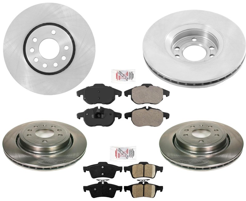 Fits 2005-2011 9-3 SAAB 302MM Front rotors 292MM Rear Disc Brake Rotors Pads