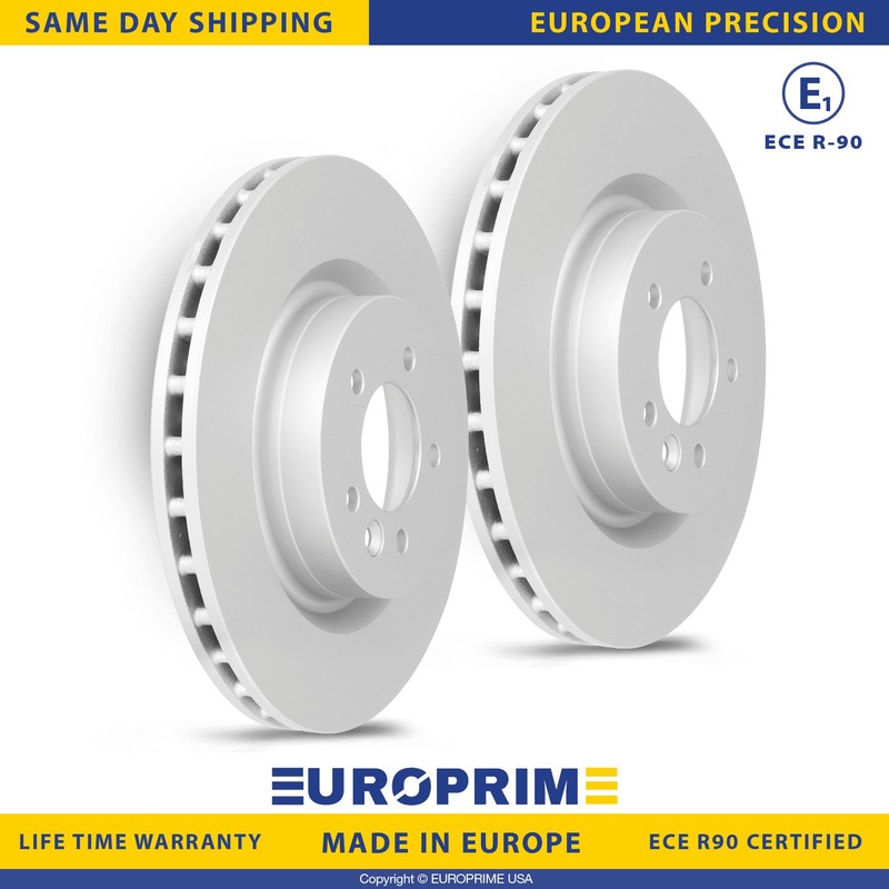 14.17 in Front Disc Brake Rotors Set for 17 Land Rover Discovery 10-16 Rover LR4