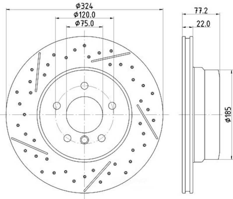 Disc Brake Rotor-Base Hella-PAGID 355130012 fits 2011 BMW 135i gallery