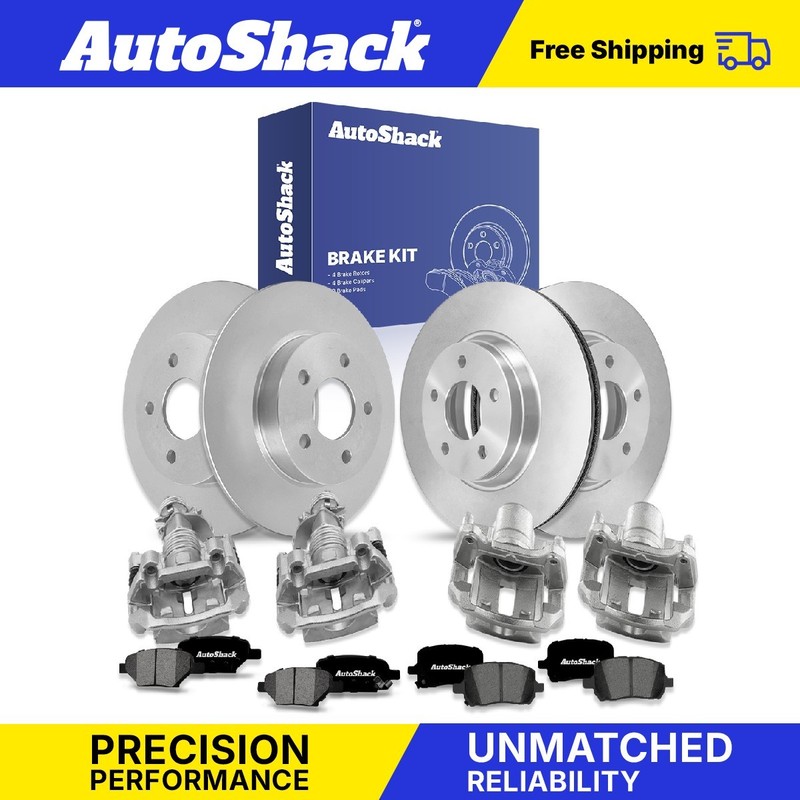 Front Rear Brake Rotors Ceramic Pads Calipers for Chevrolet, Malibu 2004-2012