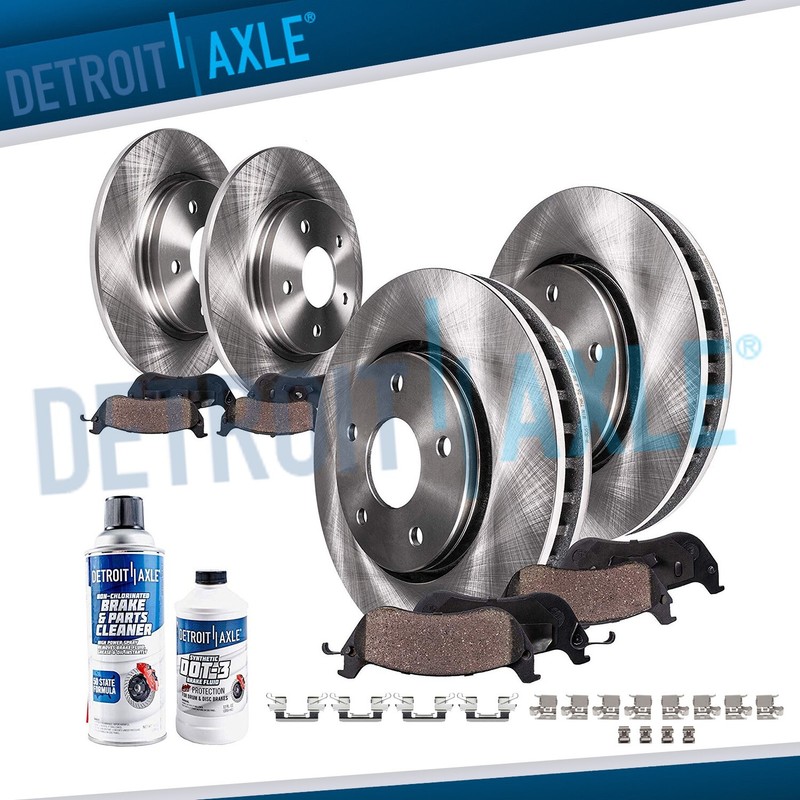 10pc Front Rear Brake Rotors and Ceramic Brake Pads Kit for 2019 Nissan Altima