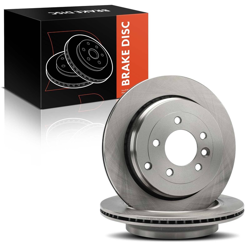 2Pcs 325mm Rear Side Disc Brake Rotors for Land Rover LR3 2005 2006-2009 V6 4.0L gallery