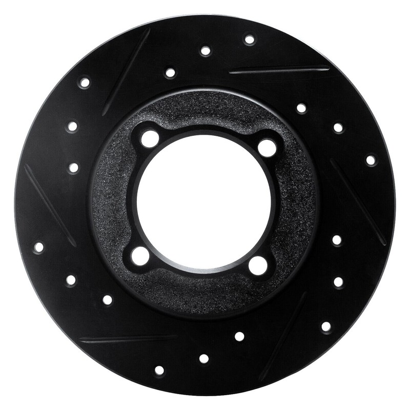 For Ford Festiva 88-93 Brake Rotor eLINE Drilled & Slotted 1-Piece Front Driver gallery