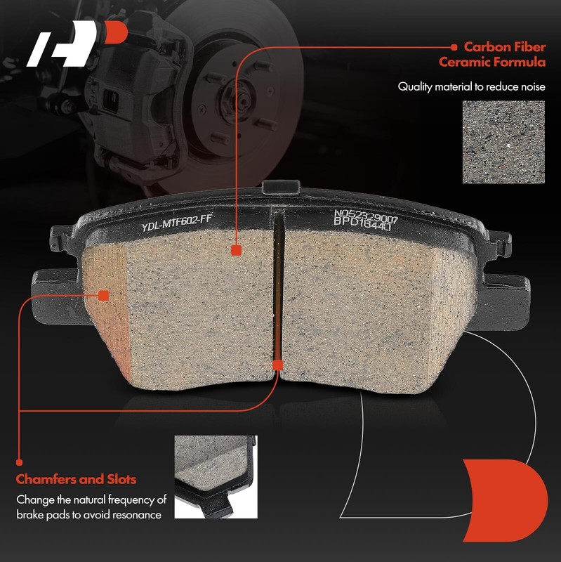 A-Premium Front Drilled Brake Rotor & Ceramic Brake Pads for Chevy Cruze Volt gallery
