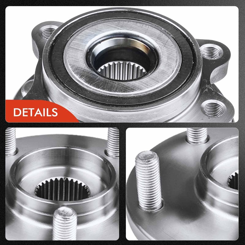 Front & Rear Drilled Rotors & Ceramic Brake Pads + Hub Bearing for Toyota RAV4 gallery