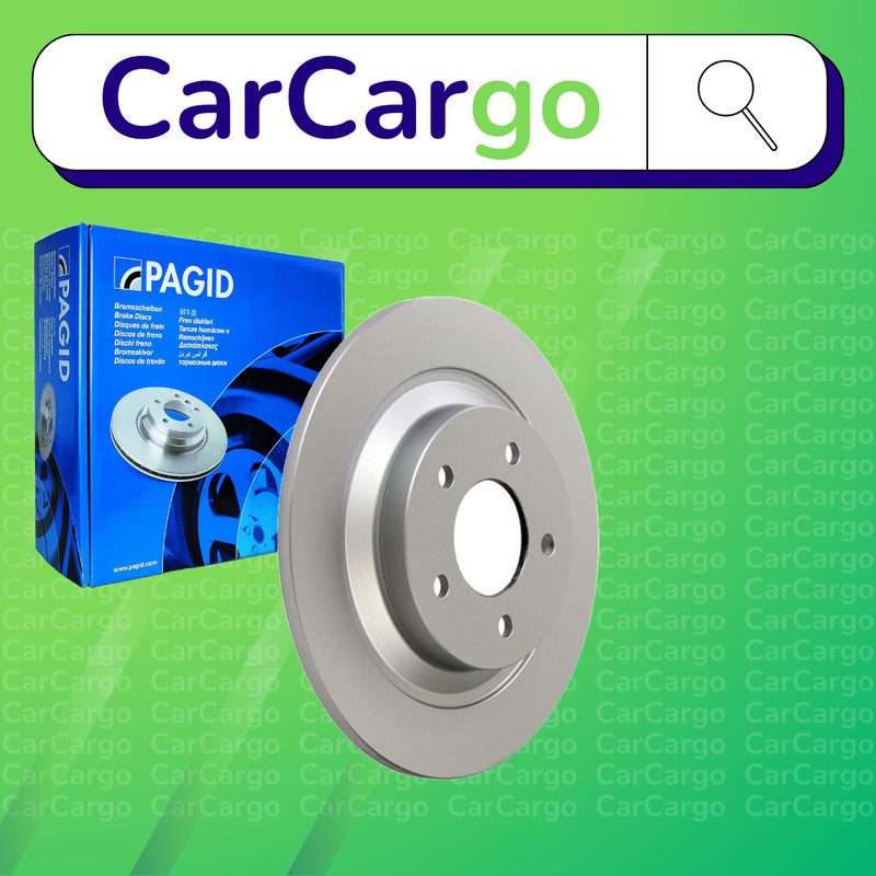 Pagid Solid Rear Brake Discs Pair For Mazda Mazda5 1.6 CD 2010-2024 302 mm