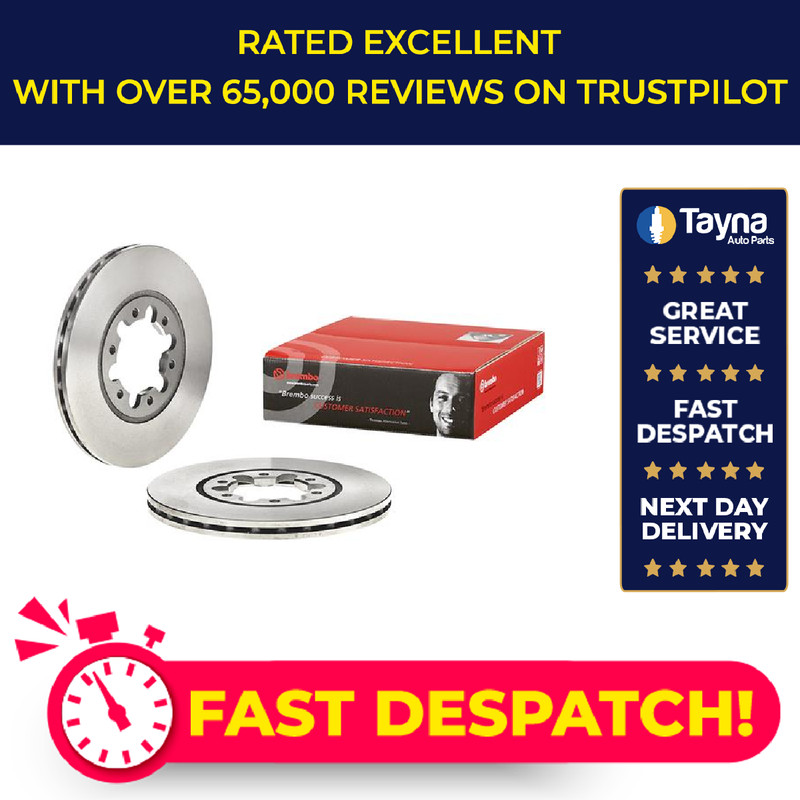 2x Brake Discs Pair Vented fits MAZDA B-SERIES UF 2.0 Front 85 to 96 FE(8V) Set