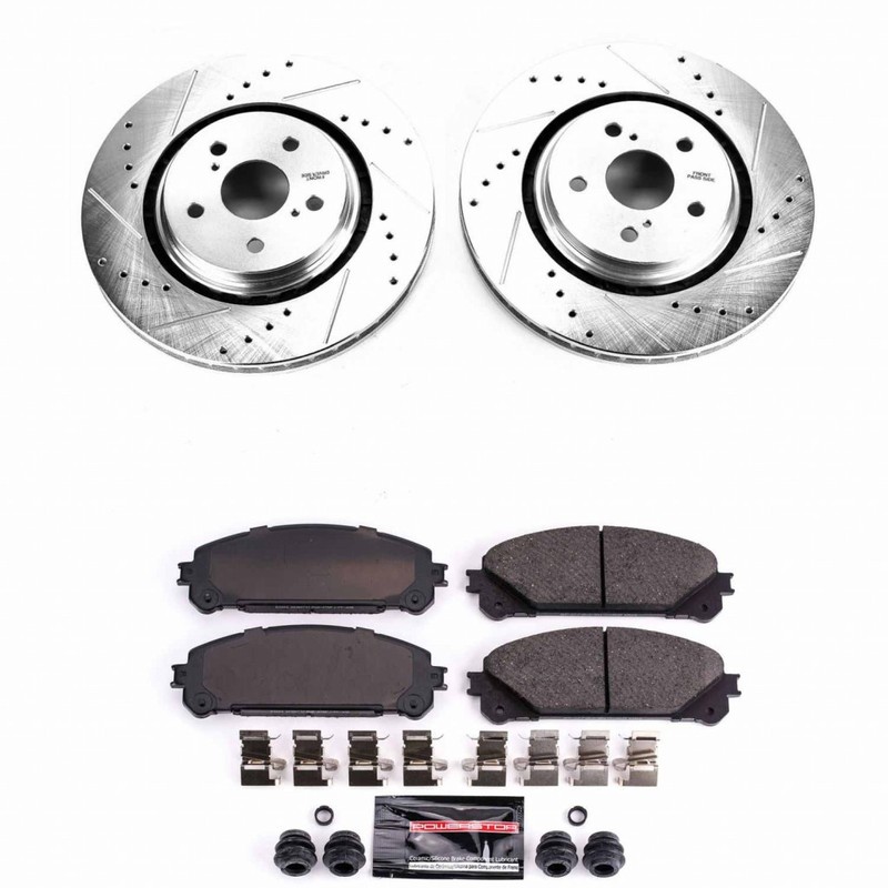 Power Stop Brake Kit For Lexus RX450hL 2018 2019 2020 Front Z23 Evolution Sport gallery