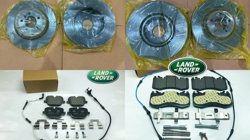 OEM Front Rear Brake Rotor & Brake Pad Kit For 2010-13 Land Rover Range Sport