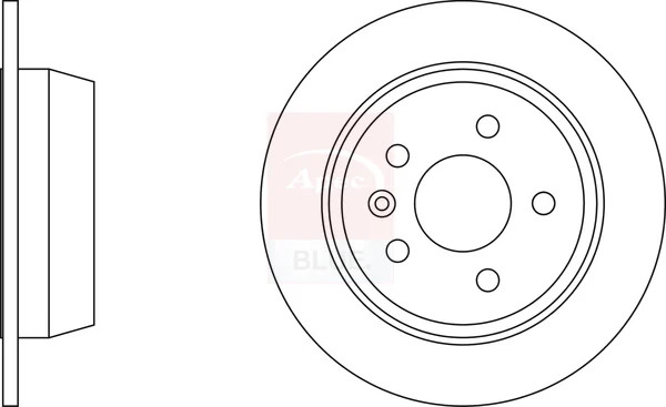 2x Brake Discs Pair Solid fits MERCEDES V280 638 2.8 Rear 97 to 03 M104.900 Set