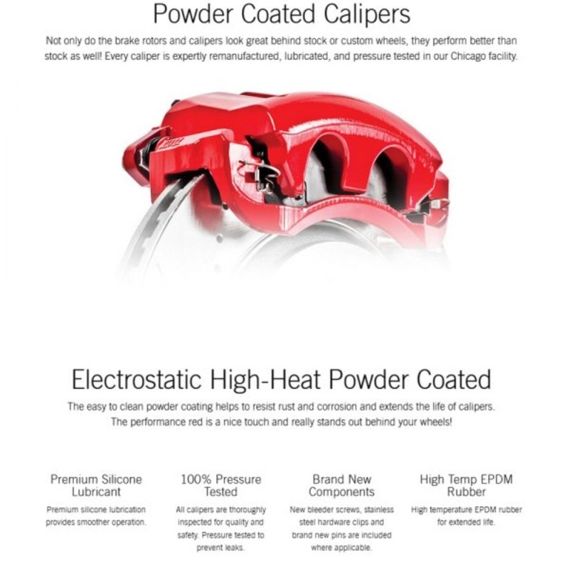 Powerstop High Temperature Red Powder Coated Calipers for Vigor Accord Prelude gallery