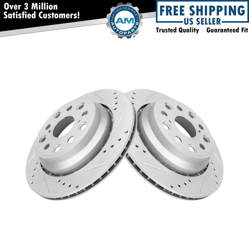 Rear Performance Brake Rotor Pair for Lexus LS460