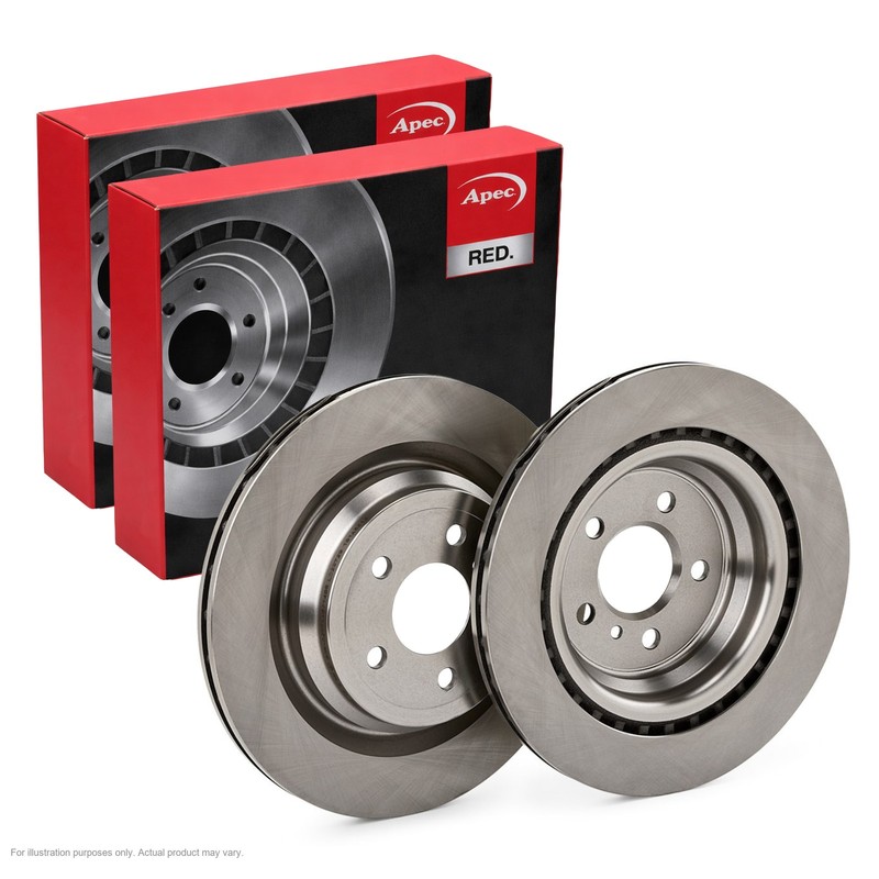2X APEC Rear Brake Discs for MERCEDES-BENZ M-CLASS 2011-15 330mm Vented DSK3195