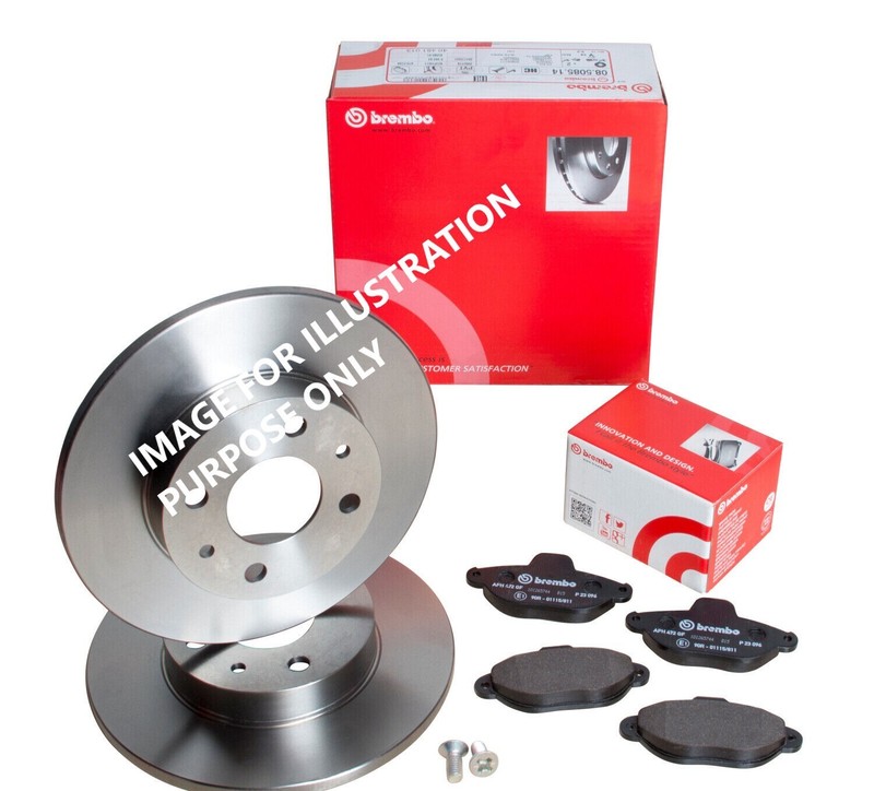 FOR VAUXHALL GTC 1.4 Turbo 140 BREMBO REAR BRAKE DISCS 268MM&BRAKE PADS SET