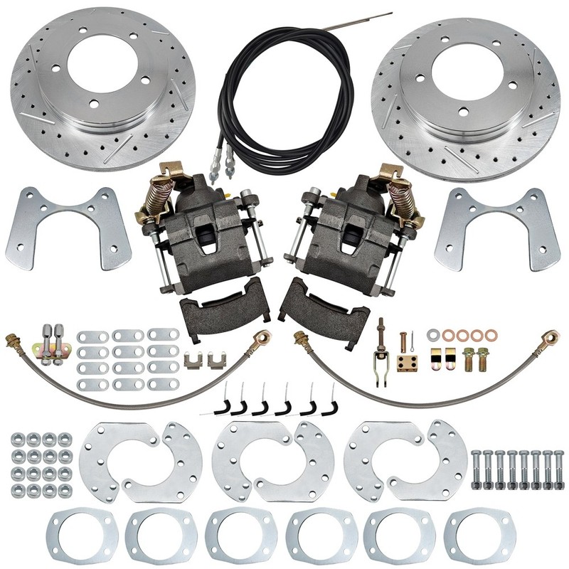 9-Inch Ford Rear Disc Brake Conversion Kit F-150 Bronco Pre-1987 w/ E-Brake gallery