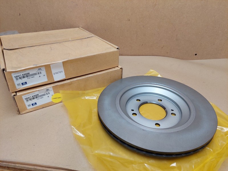 Hyundai i30 Mk3 Rear Brake Disc Set PDE PD PDEN 2016- 58411K9500 Genuine 314mm gallery