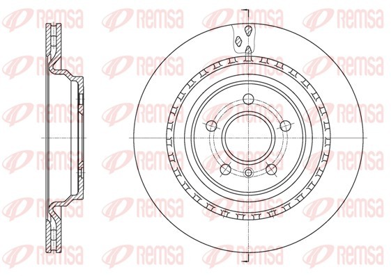 Remsa 61636.10 Brake Disc for Mercedes-Benz