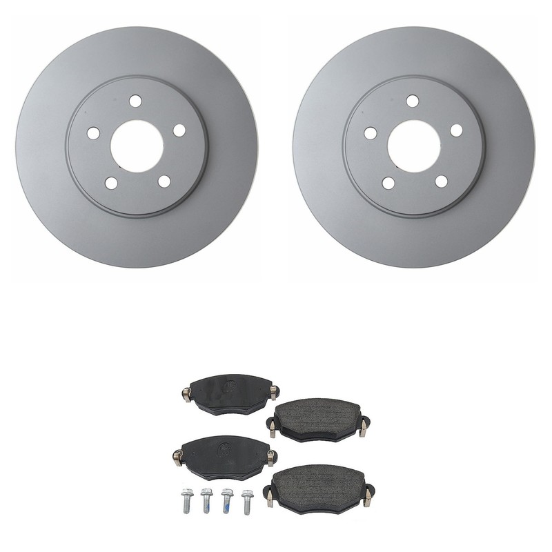 Hella Pagid Front 300mm Rotors Low-Metallic Disc Brake Pad Kit For Jaguar X-Type