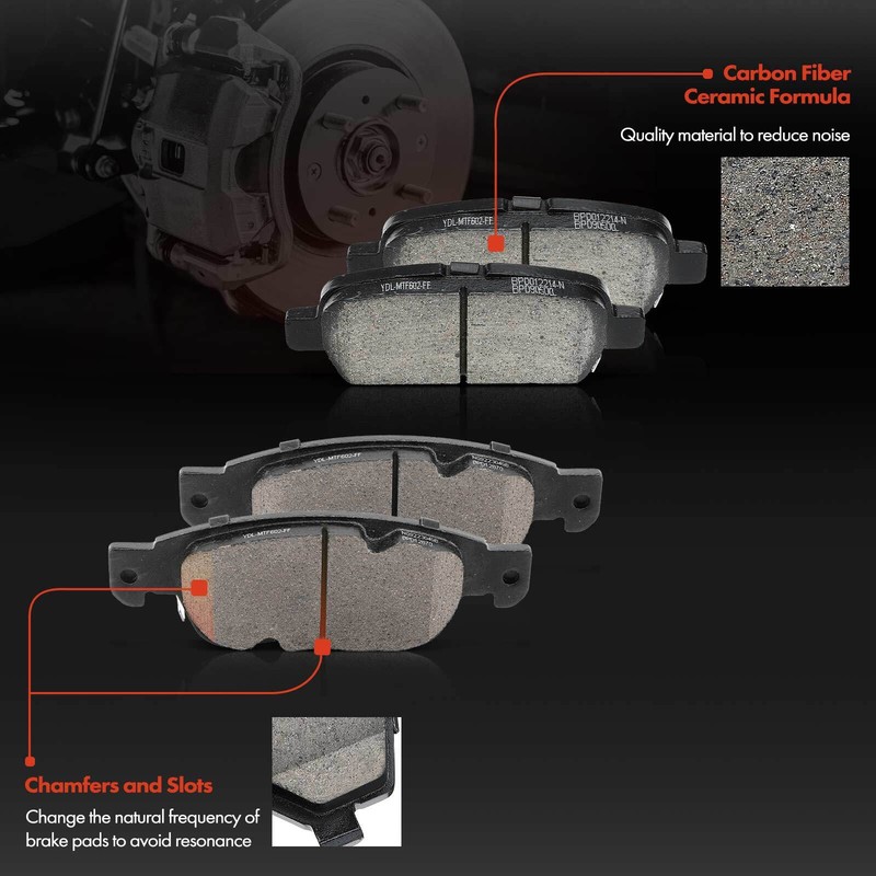 Front & Rear Drilled Rotors & Ceramic Brake Pads for INFINITI G37 2008-2012 G35 gallery