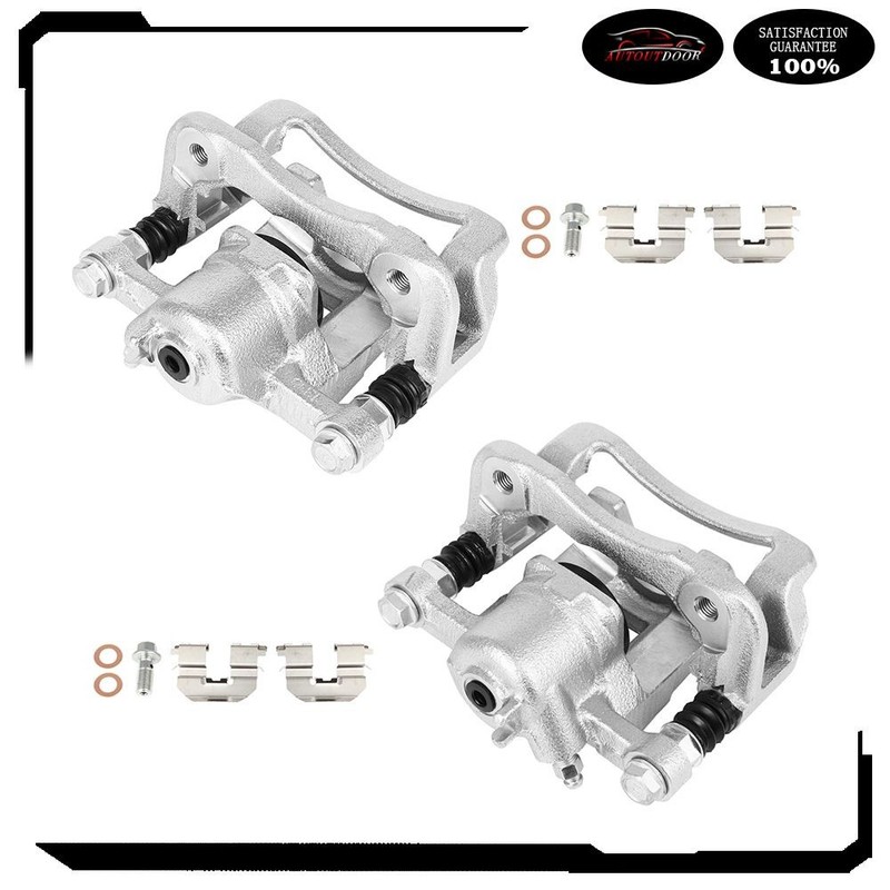 Rear Front & Left Brake Calipers w/ Bracket Set (2) For 2008-2010 Hyundai Sonata gallery