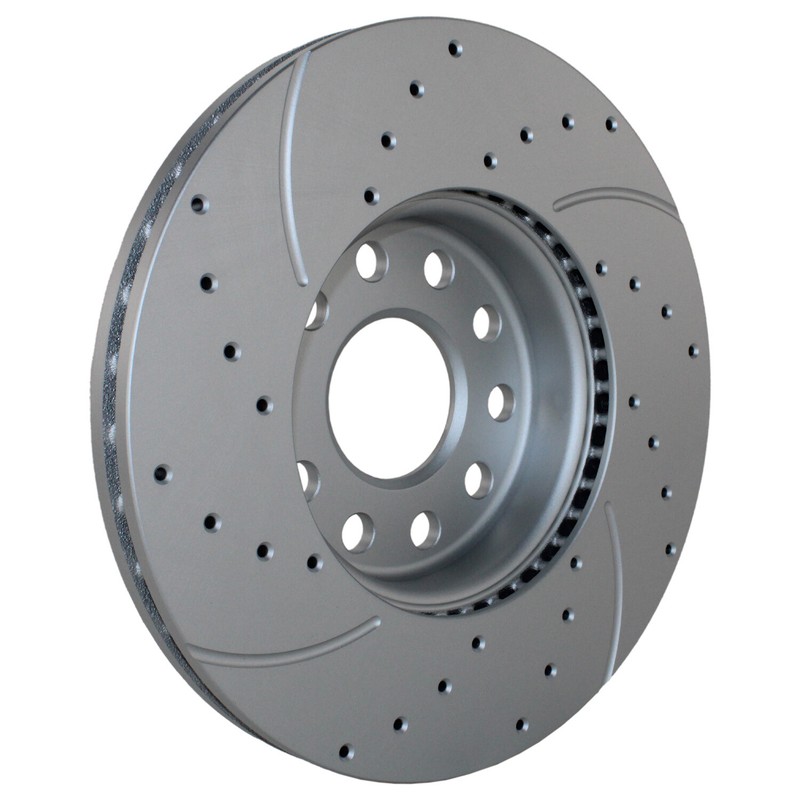 Front Brake Kit 288mm Drilled Disc Rotors & TRW Low-Met Pads For A3 e-Golf Jetta gallery