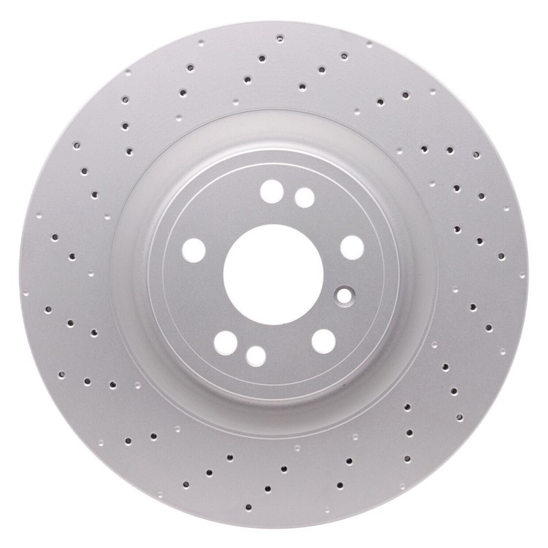 For Mercedes-Benz GLE400 16-19 Carbon GEOMET Drilled 1-Piece Front Brake Rotor