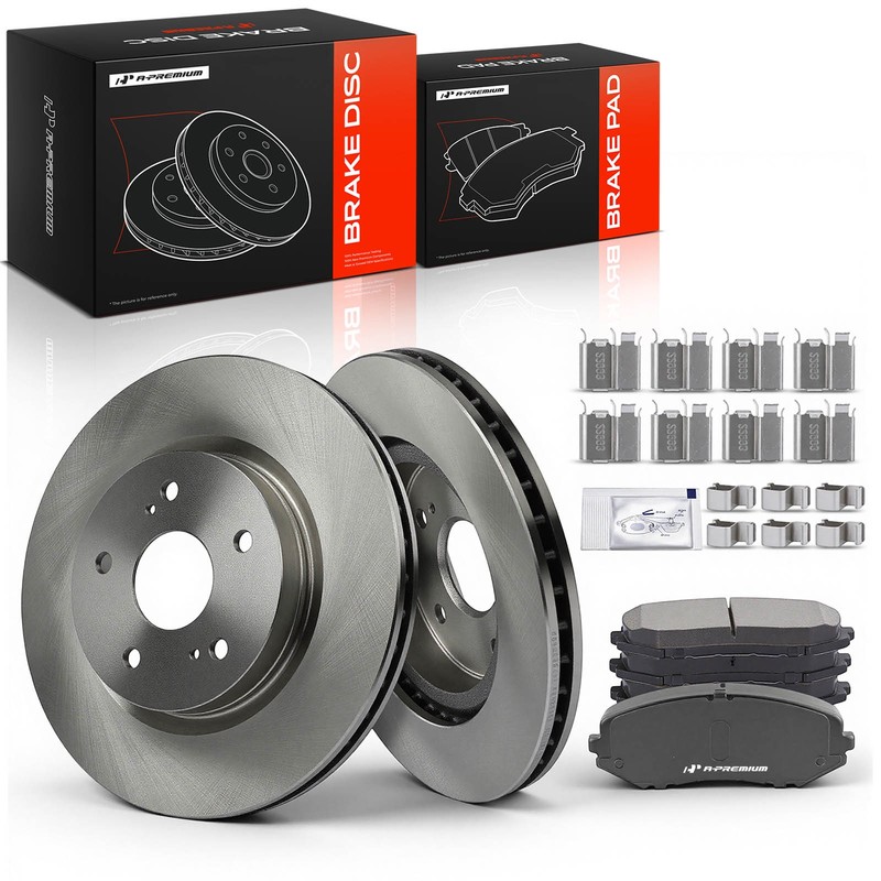 A-Premium Front Disc Brake Rotor & Ceramic Pad for Suzuki Grand Vitara 2006-2013