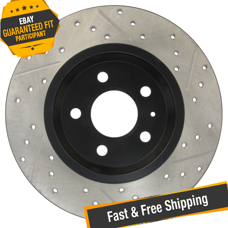 StopTech Sport Drilled & Slotted 1-Piece Rear Brake Rotor for 09-14 Audi Q5