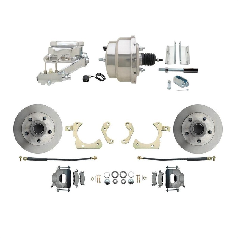 Speedway Power Disc Brake Kit, 11 in. Standard Disc Brakes, Fits 55-58 Chevy