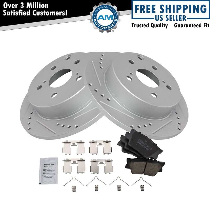 Performance Rear Brake Pad & Rotor Kit Performance Ceramic Fits Lexus Toyota