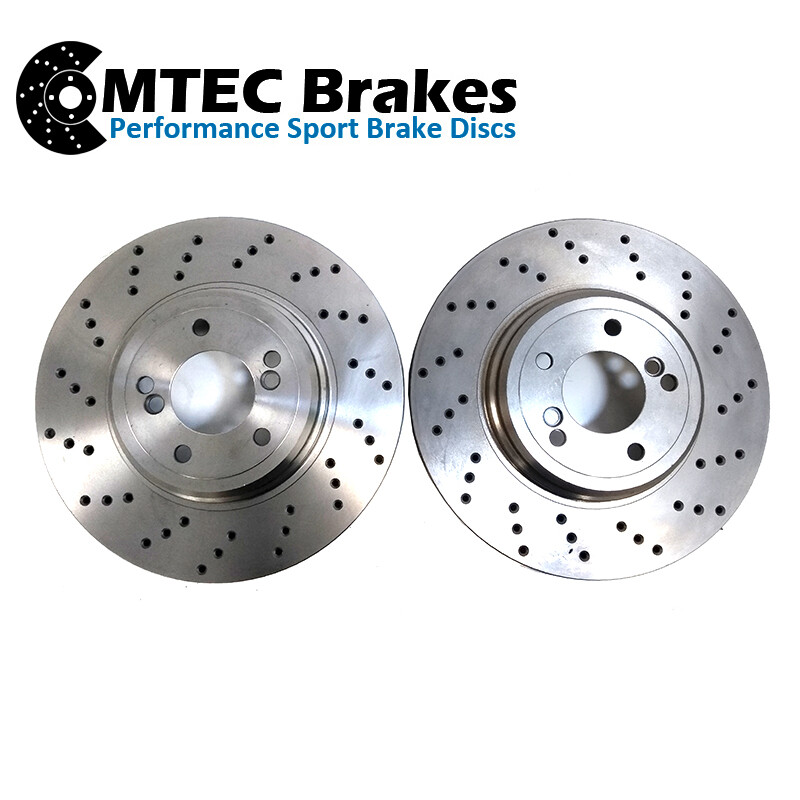 Rear Brake Discs For BMW M5 E60 E61 M6 E63 E64 SX Right Drilled 370mm
