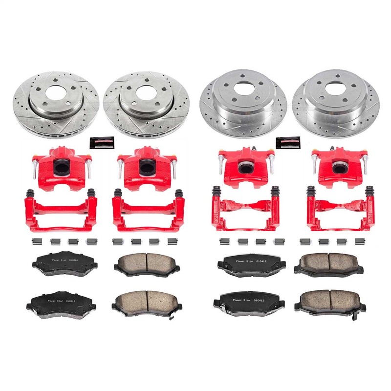 PowerStop KC2798 Disc Brake Kit For 07-18 Jeep Wrangler Wrangler JK