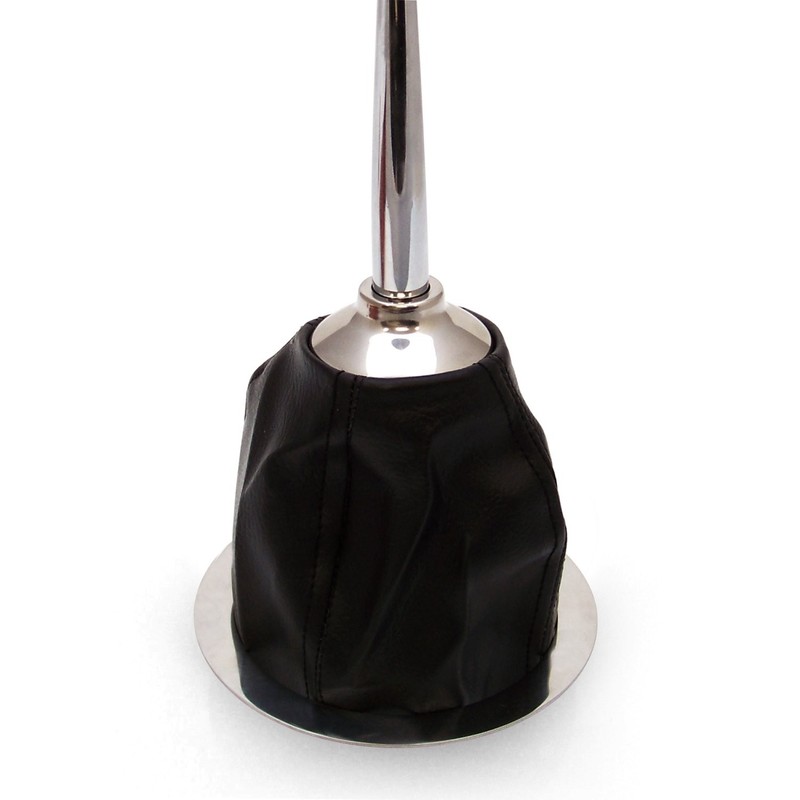 Vertical Shift or Emergency Brake Black Boot and Silver Ring gallery