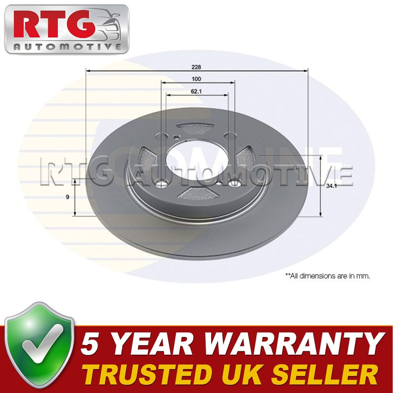 Rear Brake Disc Fits Suzuki Swift 2017- Baleno 2016- 1.0 1.2 + Other Models